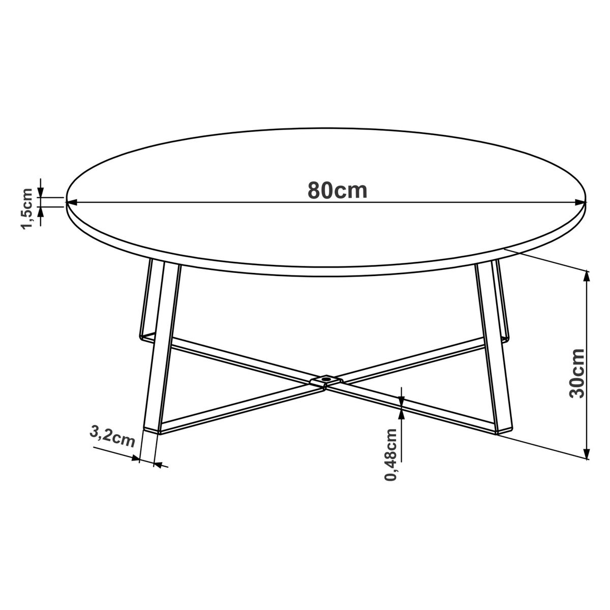 DECOCASA - Set Mesa De Centro Decocasa