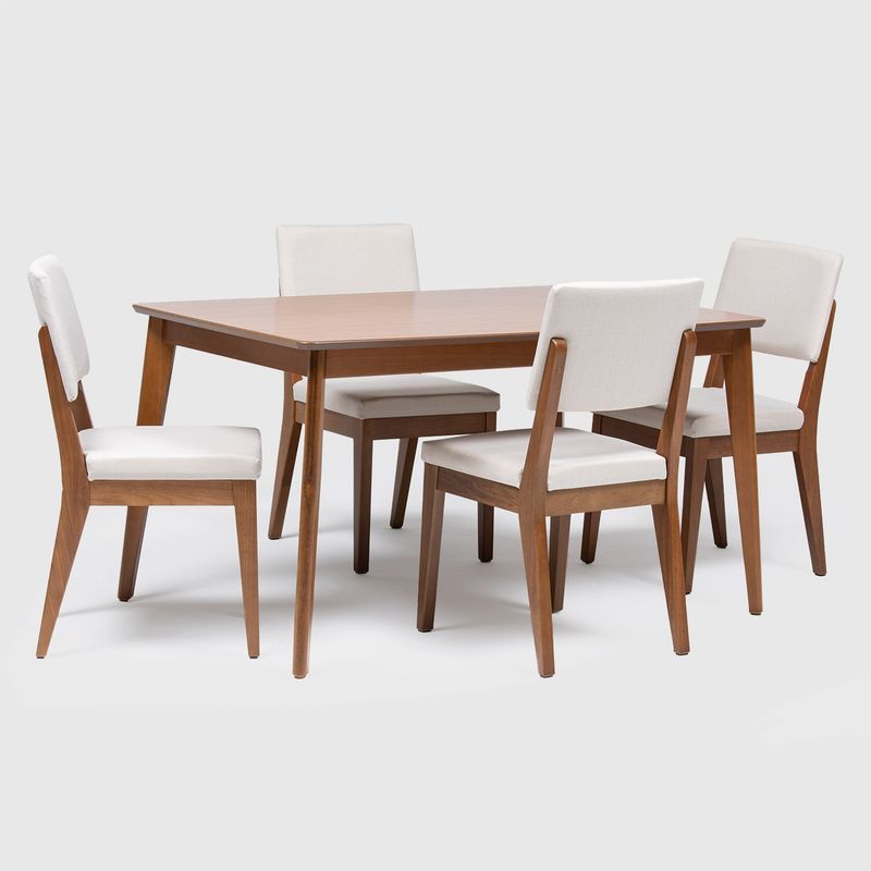 DECOCASA - Juego de Comedor Olive 4 Sillas Ella L02 Decocasa