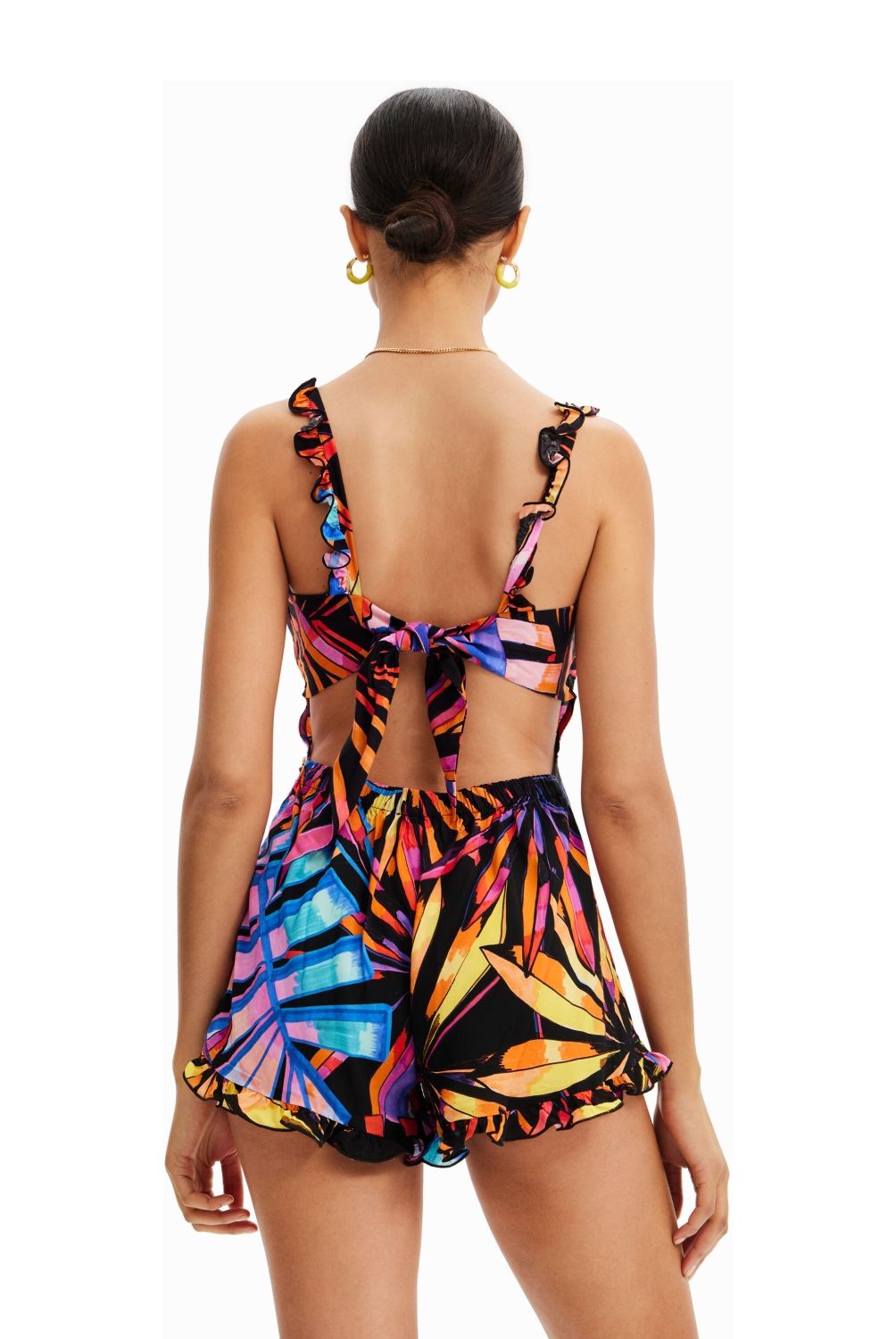 DESIGUAL - Enterito Short Estampado Mujer Desigual