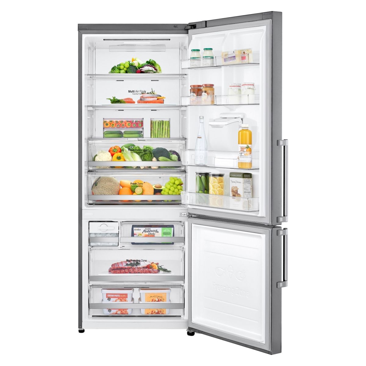 LG - Refrigerador Bottom Freezer Door Cooling 446 Litros No Frost GB45SGP LG