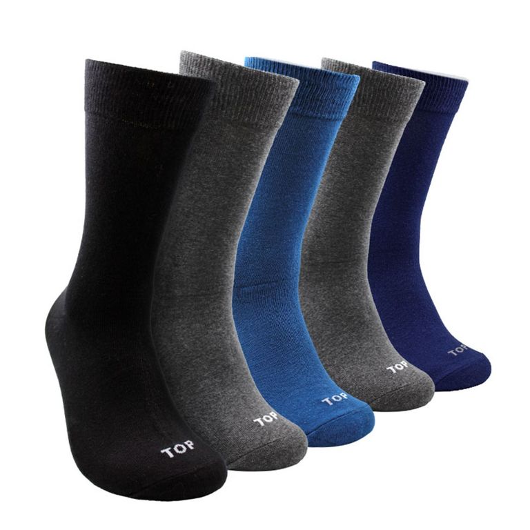 Pack De 5 Calcetines Largos Casuales Algodón Hombre