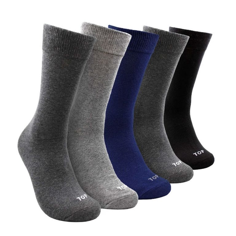 Pack De 5 Calcetines Largos Casuales Algodón Hombre