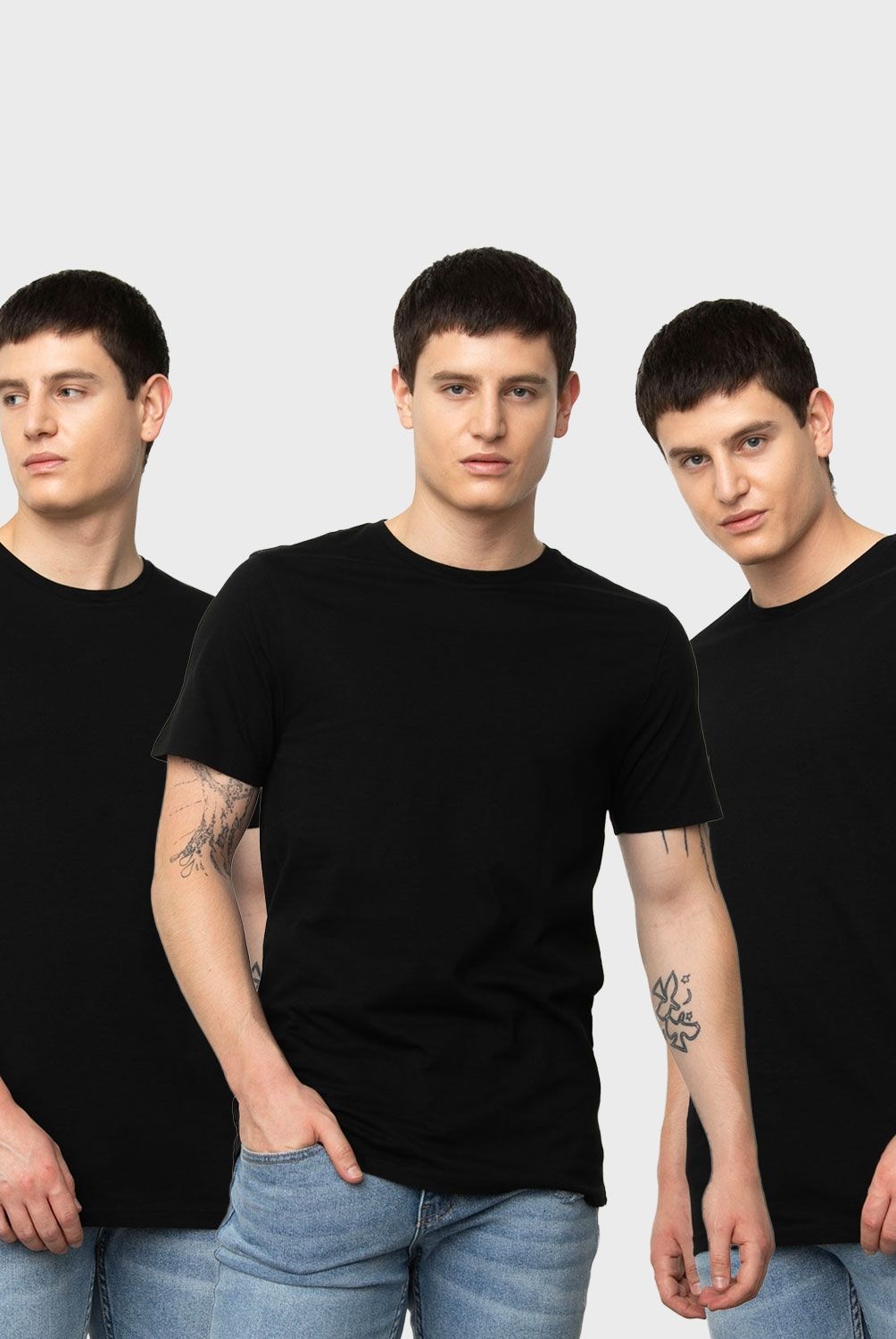 COTTON ON - Tripack Poleras Regular Fit Hombre Cotton On