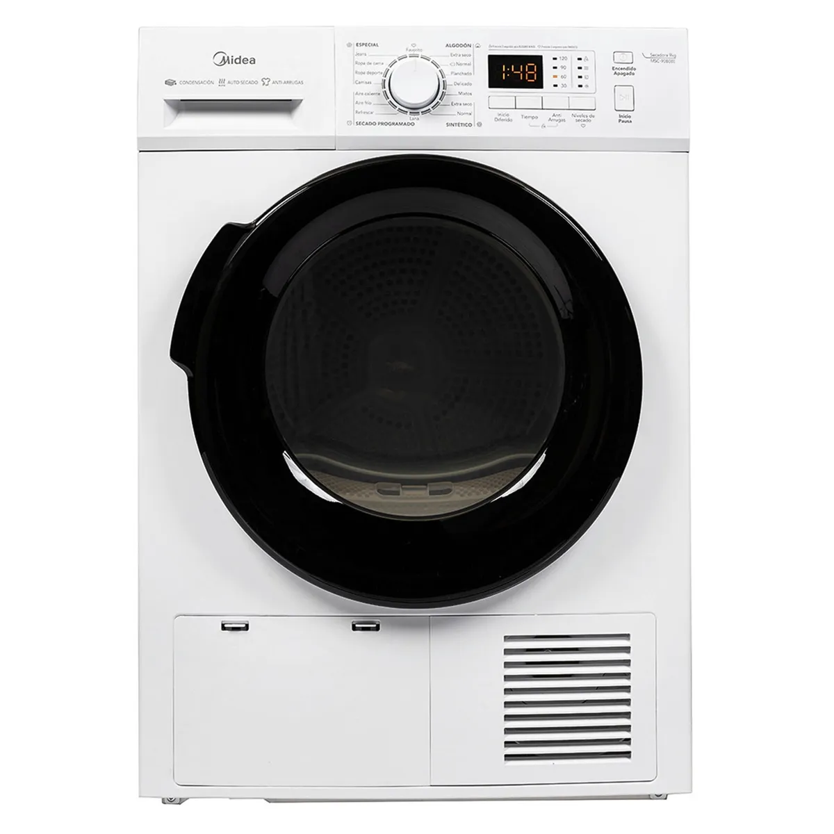 MIDEA - Secadora Eléctrica 9 Kg Condensación MSC-90B08E Midea