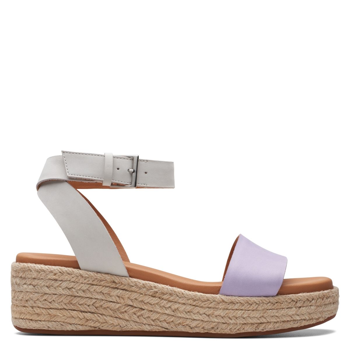 CLARKS - Sandalia Mujer Cuero Morado Clarks