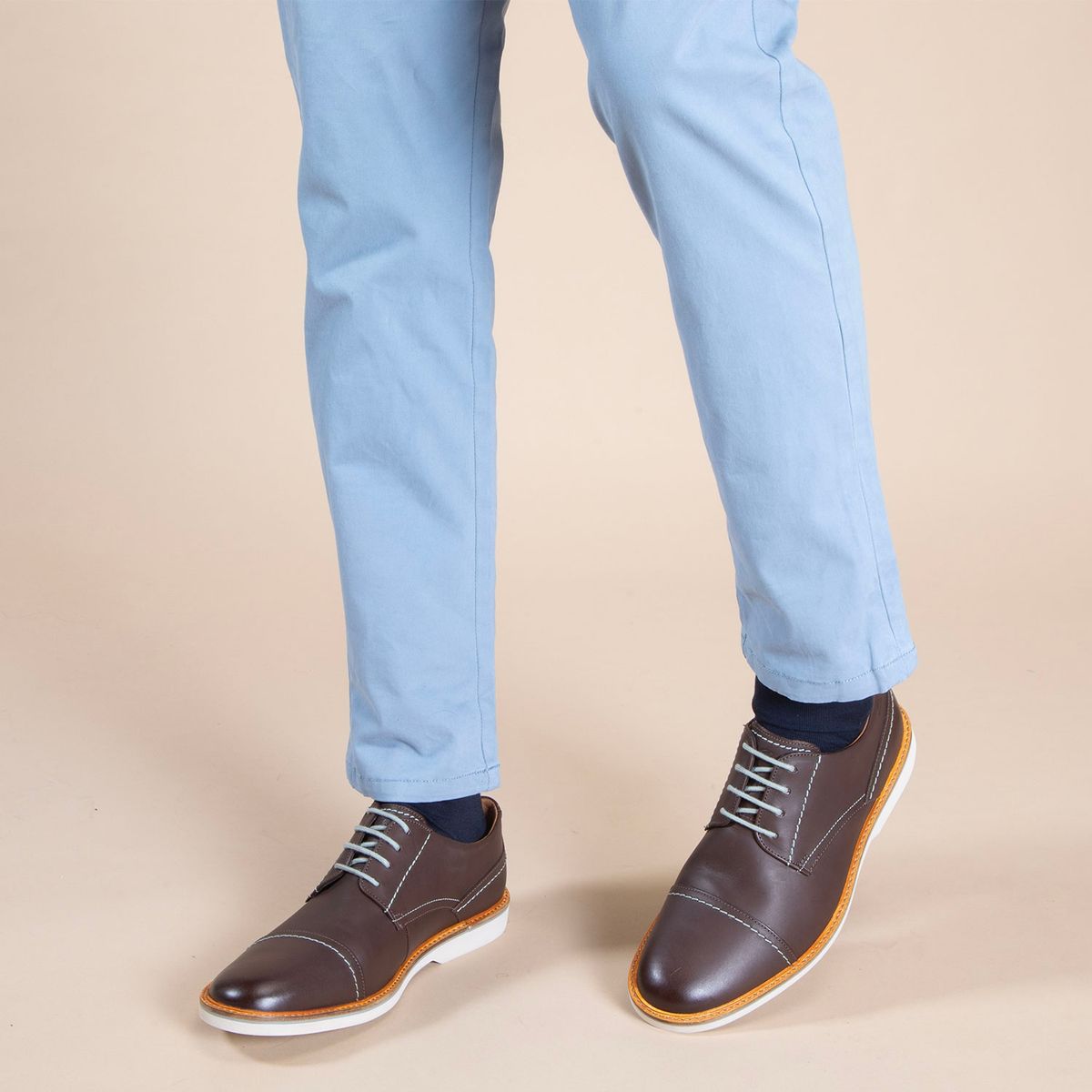 CLARKS - Zapato Casual Hombre Cuero Café Clarks