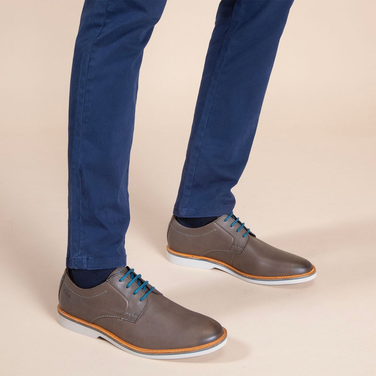 CLARKS - Zapato Casual Hombre Cuero Café Clarks