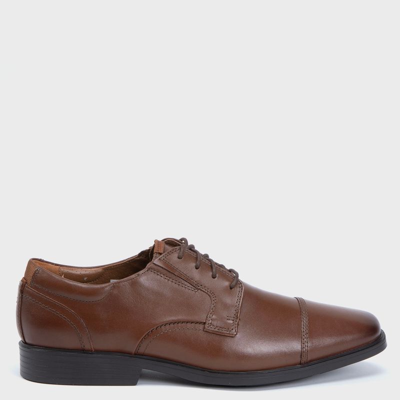 CLARKS - Zapato Formal Hombre Cuero Café Clarks