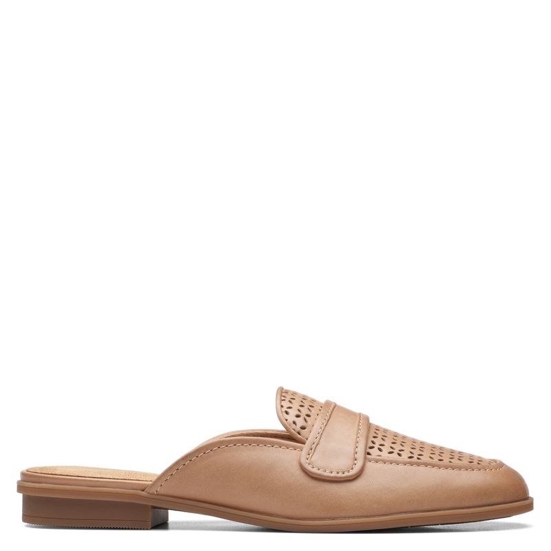 CLARKS - Babucha Mujer Cuero Café Clarks