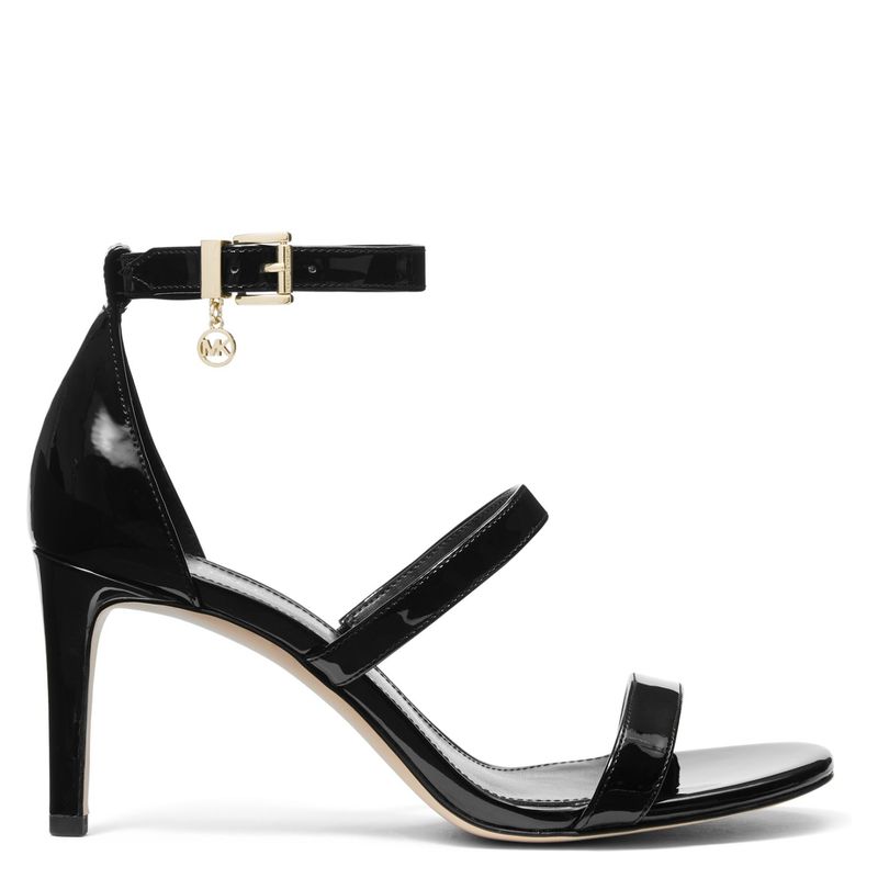 MICHAEL KORS - Sandalia Mujer Cuero Negro Michael Kors