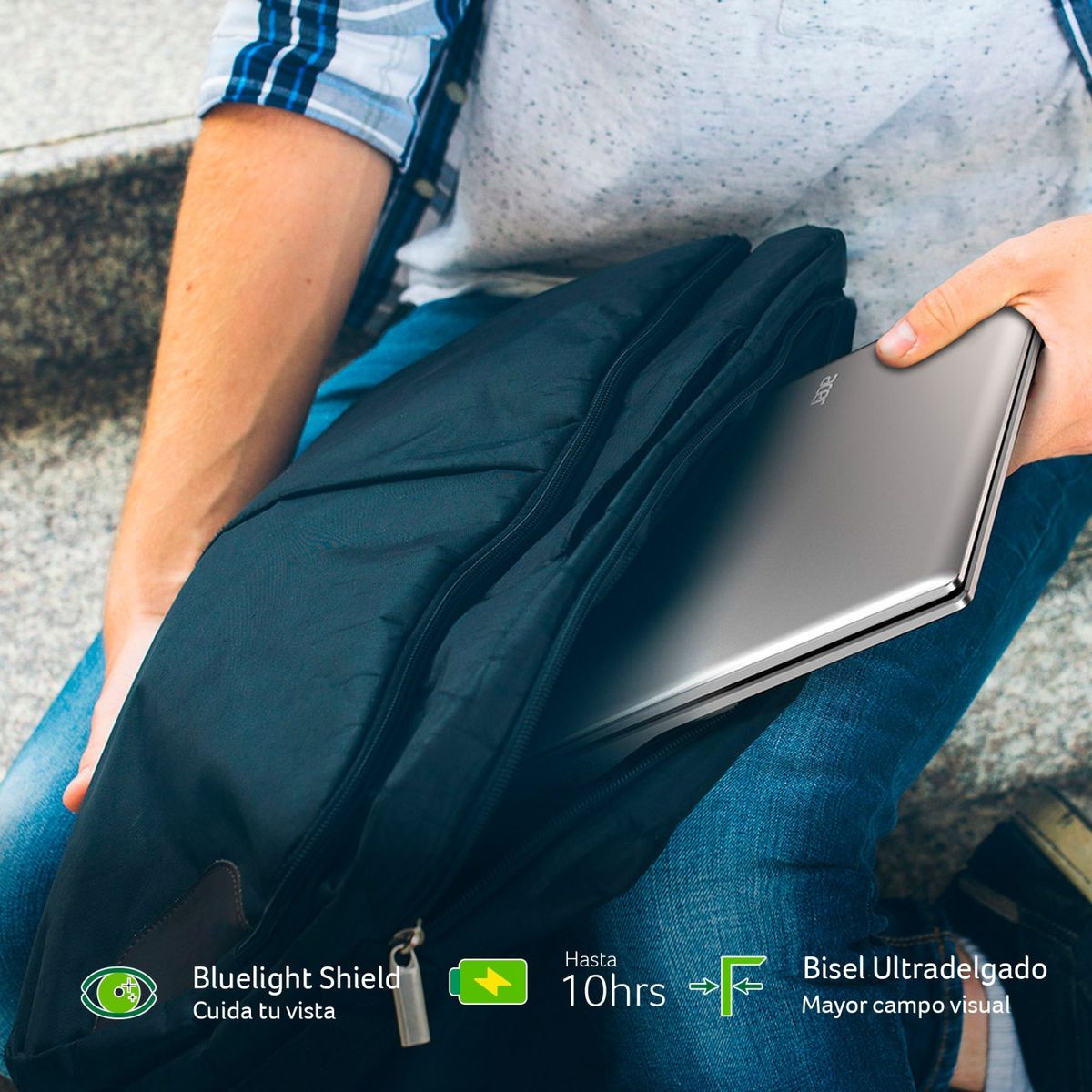 ACER - Notebook Acer ASPIRE 5 AMD Ryzen 5 6 Nucleos 12GB RAM 1TB HDD + 128GB SSD  15,6" FHD