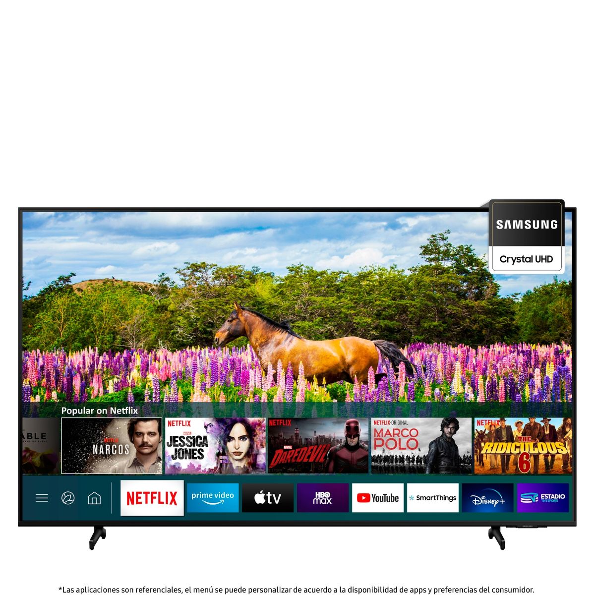 SAMSUNG - Crystal UHD Smart TV 55" UN55BU8000GXZS Tizen Samsung