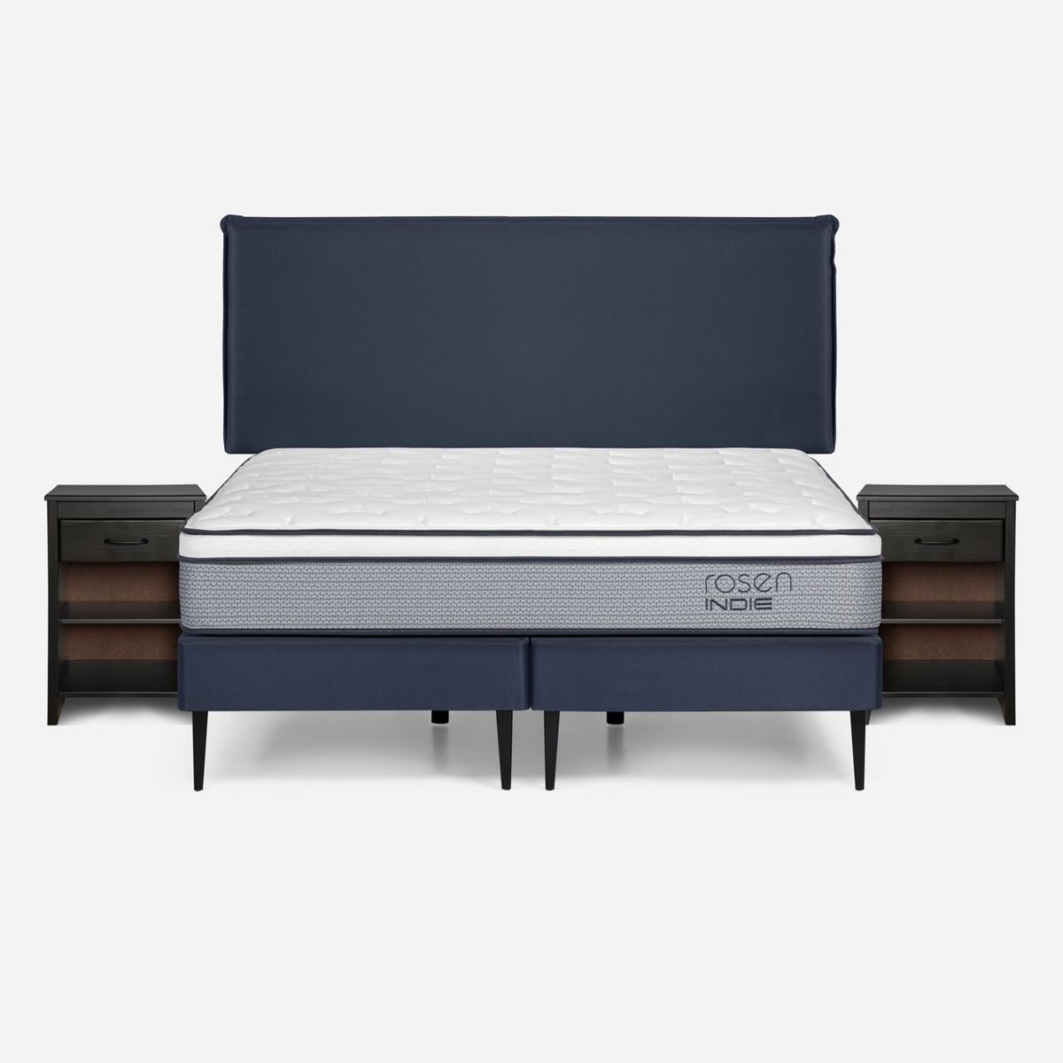 ROSEN - Cama Indie 2 Plazas Base Dividida Maurice Rosen