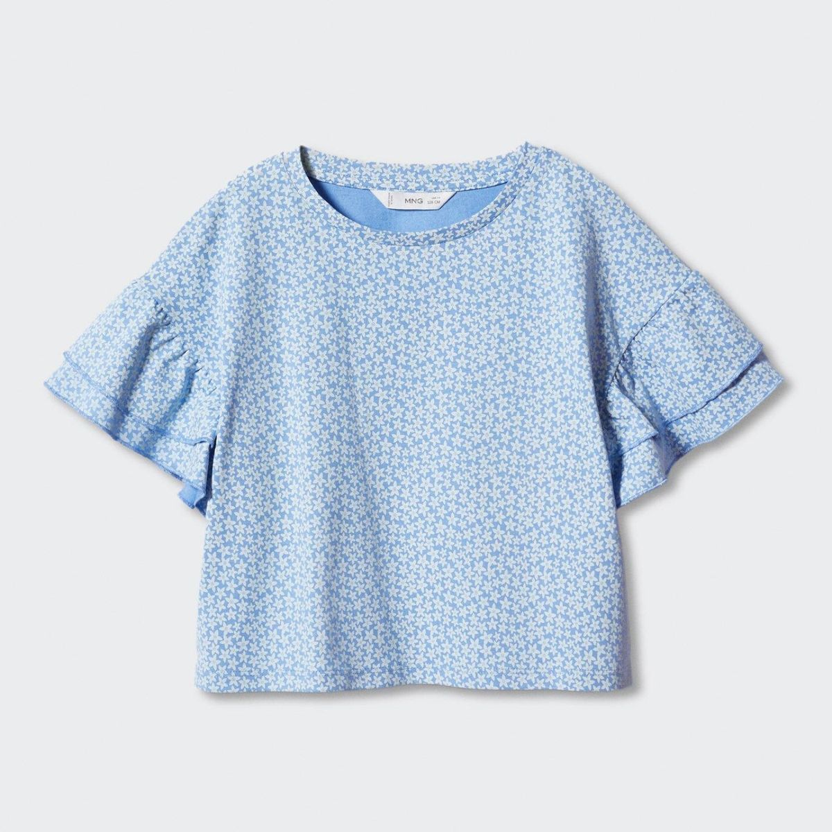 MANGO KIDS - Polera Volantes Love Niña Mango Kids