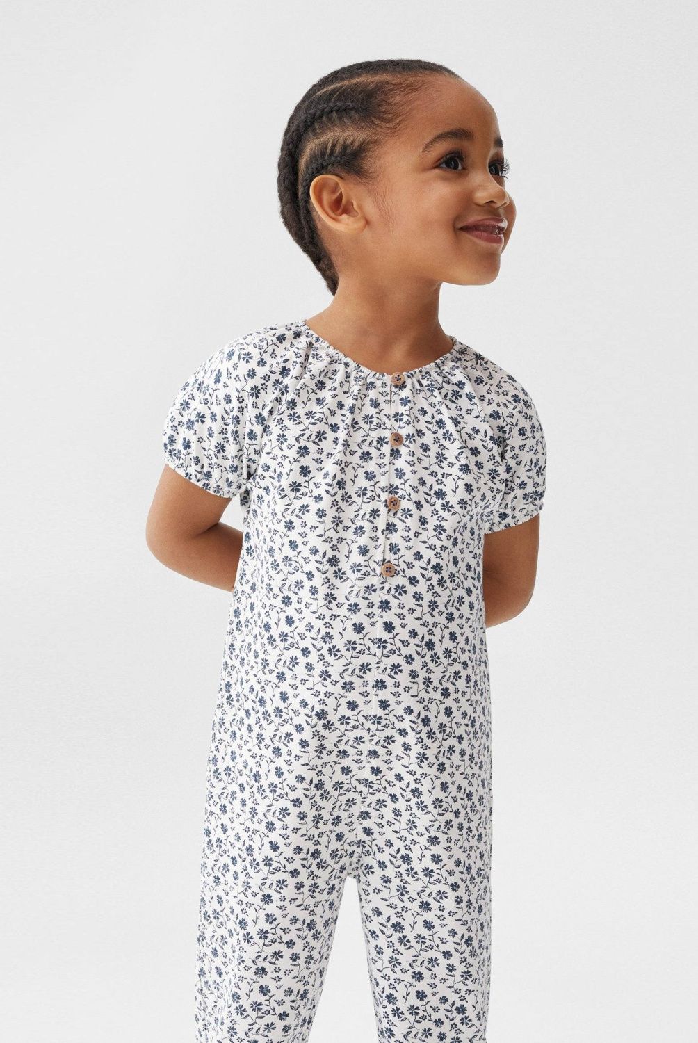 MANGO KIDS - Enterito Largo Estampado Floral Toscana Bebé Niña Mango Kids