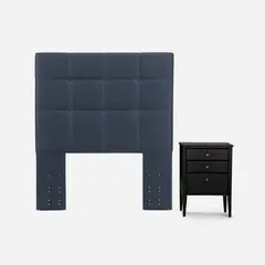 ROSEN - Set Muebles Issey Azul 1.5 Plazas