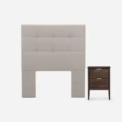 ROSEN - Set Muebles Issey Niebla 1.5 Plazas