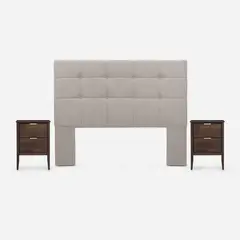 ROSEN - Set Muebles Issey Niebla 2 Plazas