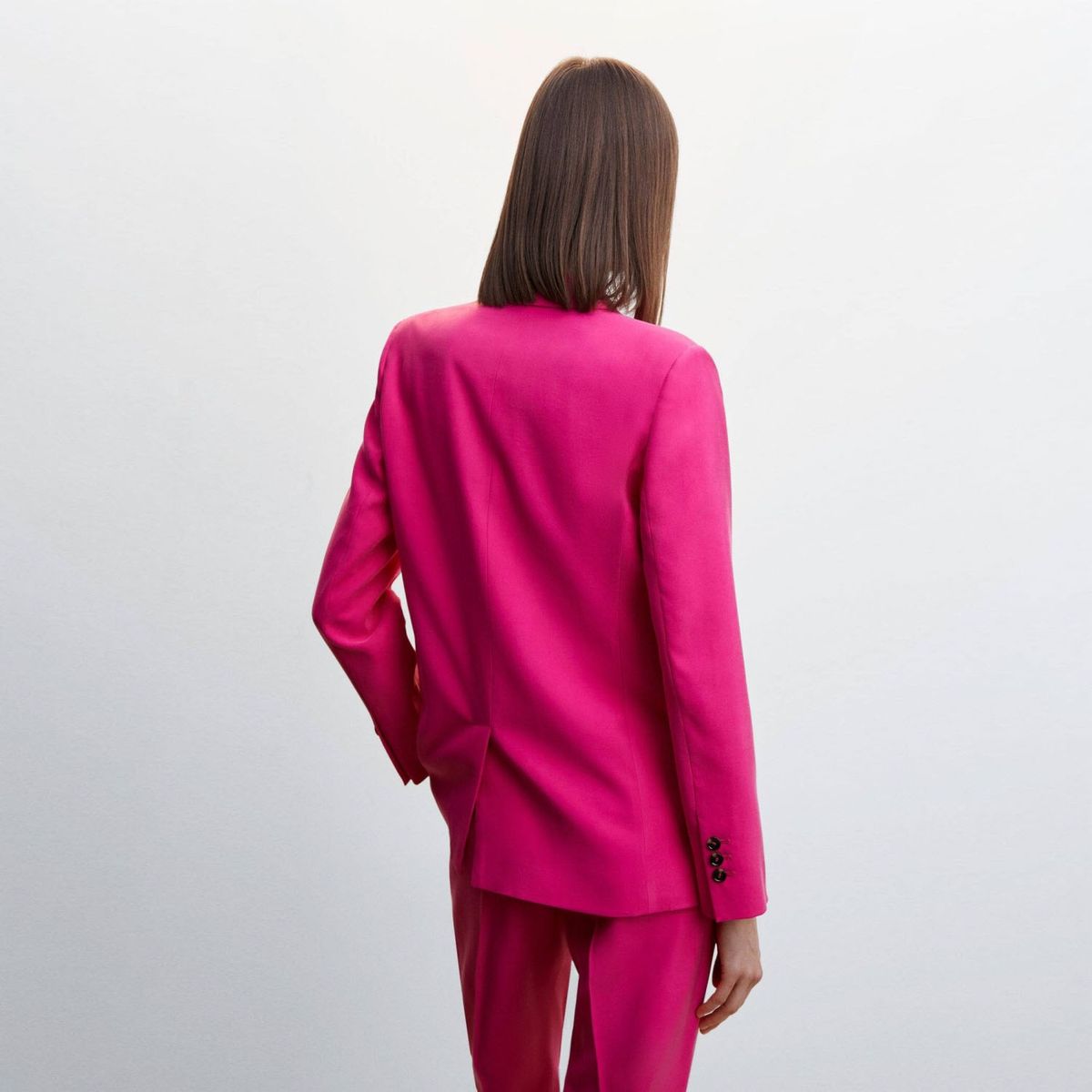 MANGO - Blazer Traje Doble Botonadura Mujer Mango