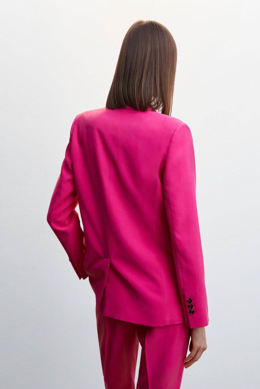 MANGO - Blazer Traje Doble Botonadura Mujer Mango