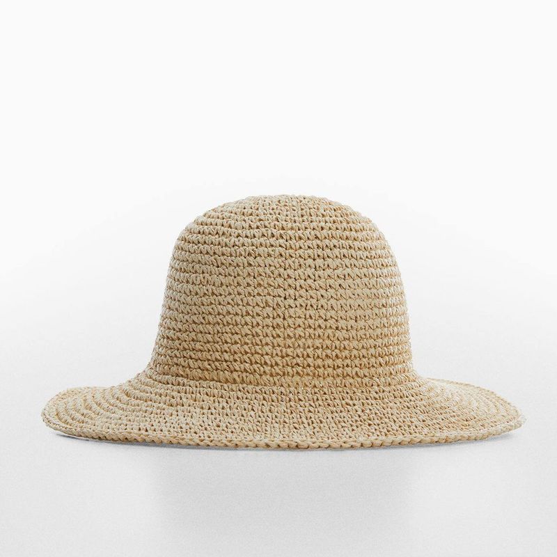 MANGO - Sombrero Fibra Natural Mujer Mango
