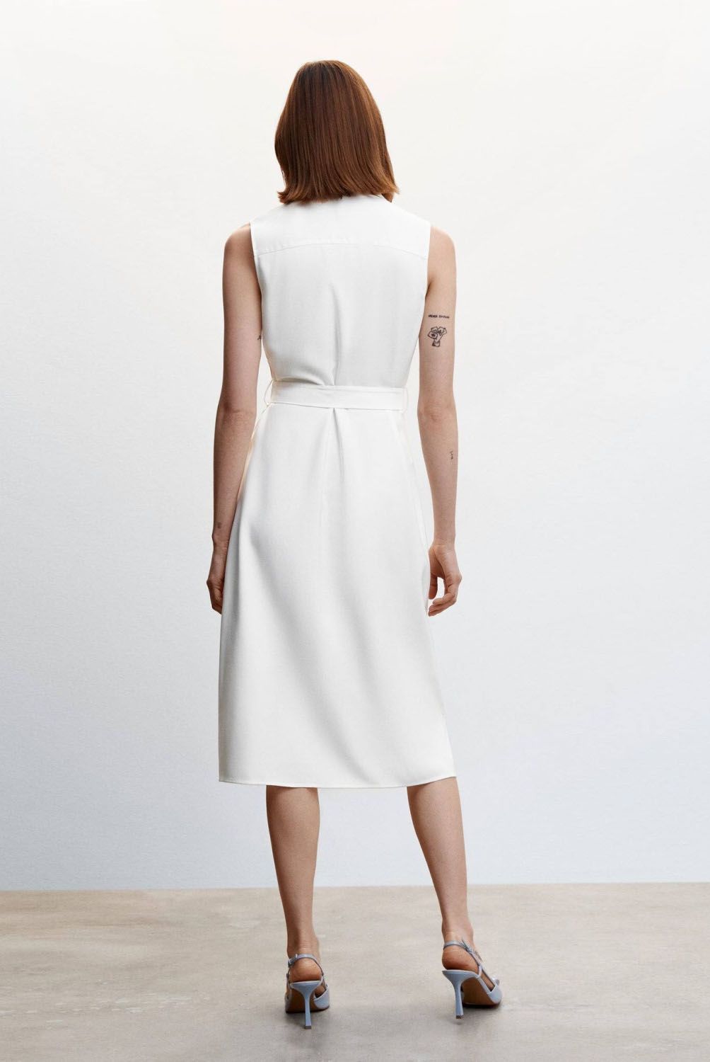 MANGO - Vestido Chaleco Midi Mujer Mango