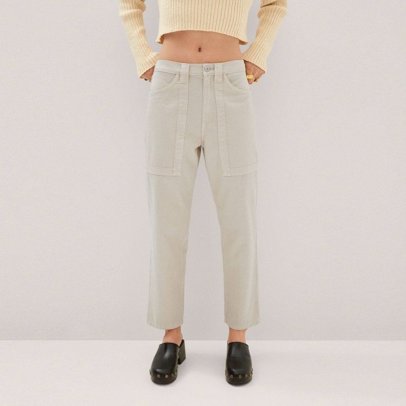 MANGO - Jeans Slouchy Tiro Alto Mujer Mango