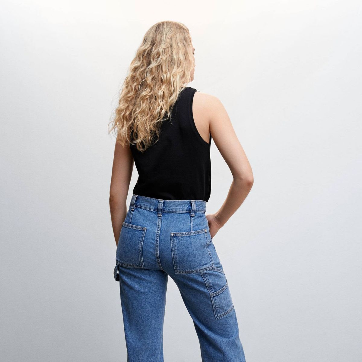 MANGO - Crop Top Tirantes Algodón Mujer Mango