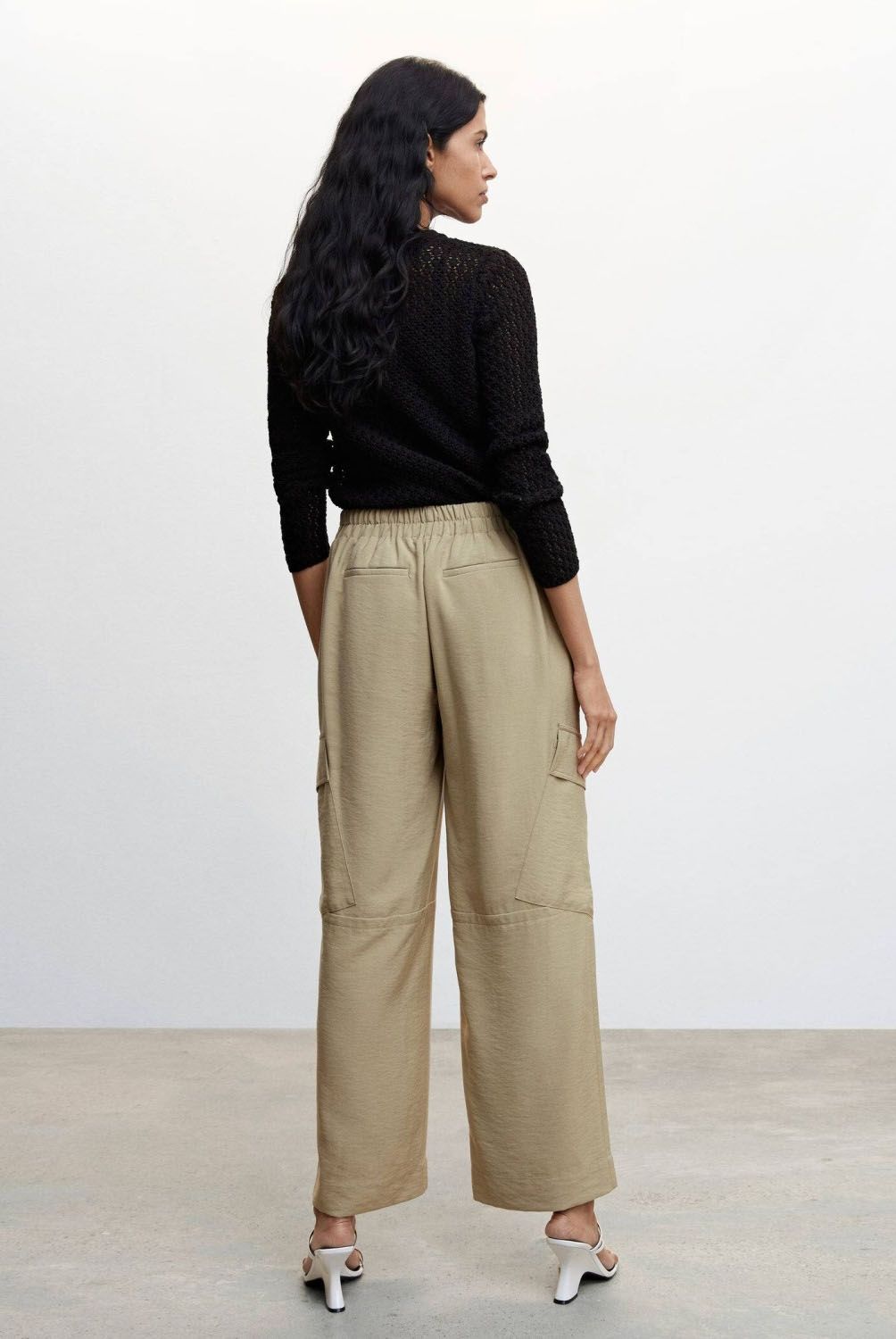 MANGO - Pantalón Cargo Bolsillos Mujer Mango