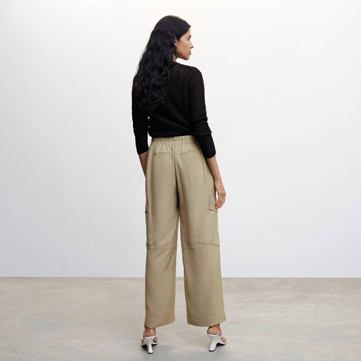 MANGO - Pantalón Cargo Bolsillos Mujer Mango