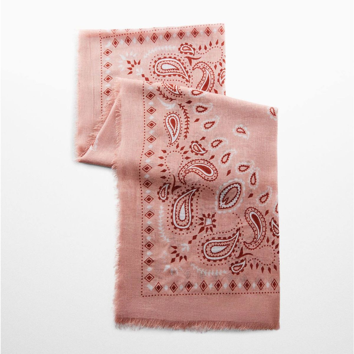 MANGO - Pañuelo Estampado Paisley Mujer Mango