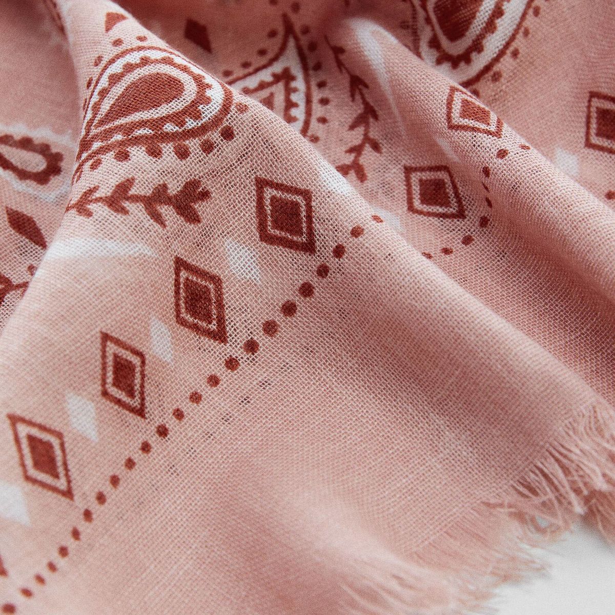 MANGO - Pañuelo Estampado Paisley Mujer Mango