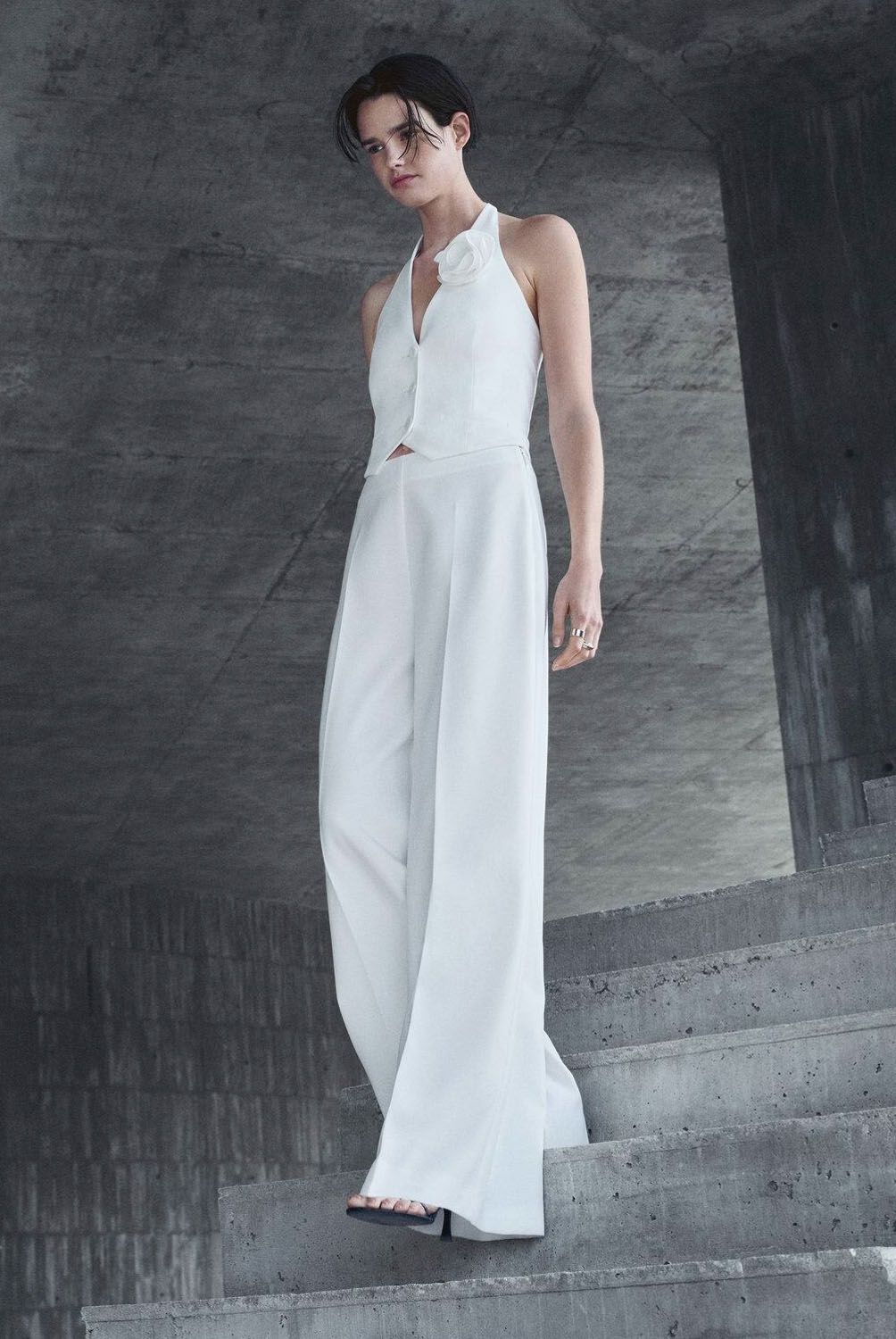 MANGO - Pantalón Palazzo Mujer Mango