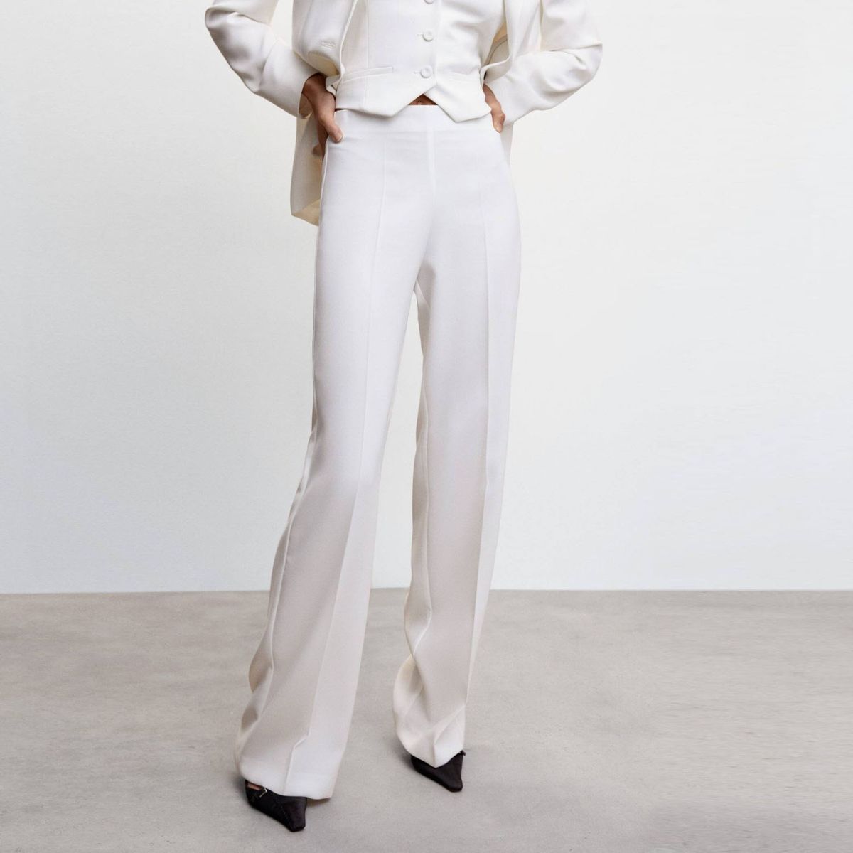 MANGO - Pantalón Palazzo Mujer Mango