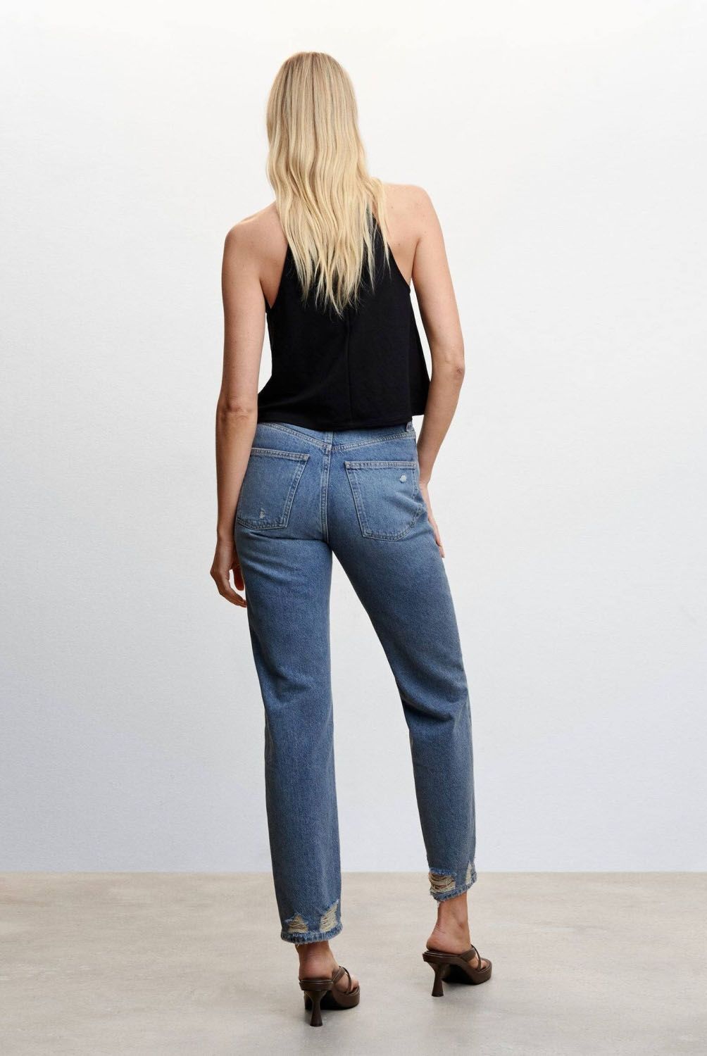 MANGO - Polera Cuello Halter Mujer Mango