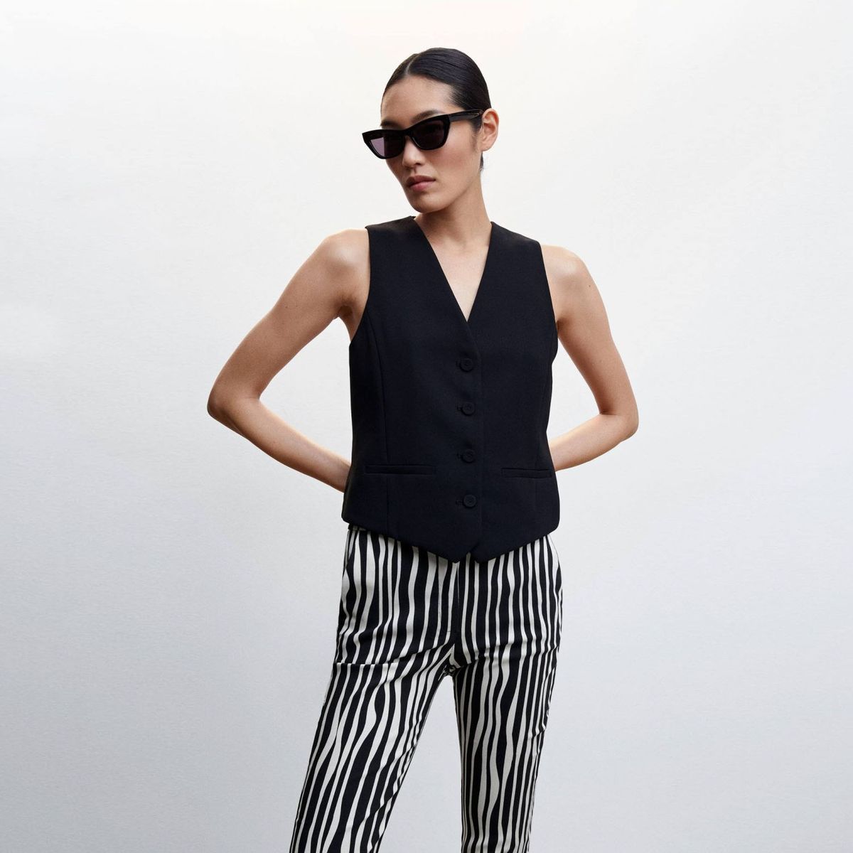 MANGO - Pantalón Skinny Crop Mujer Mango