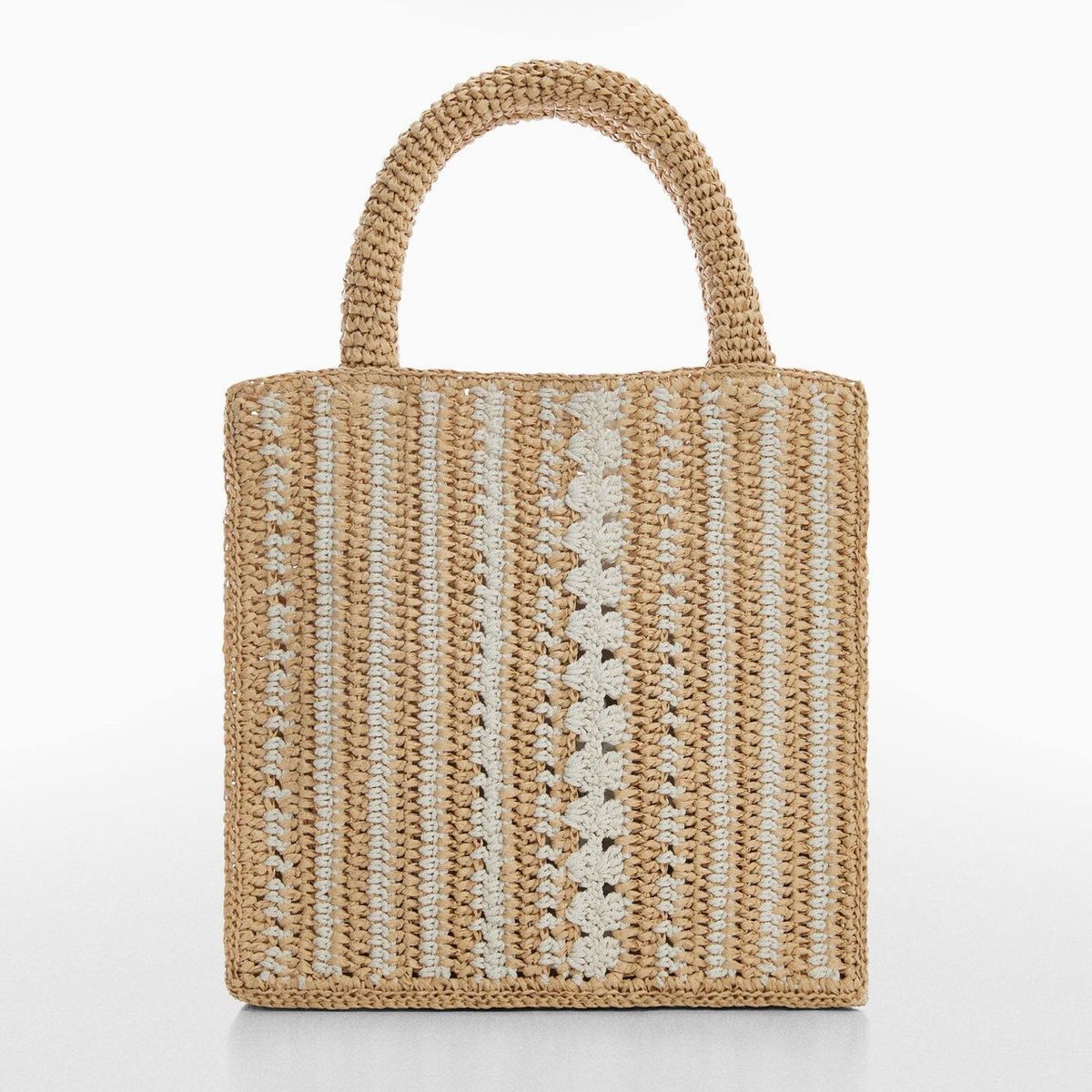 MANGO - Bolso Crochet Colores  Mujer Mango
