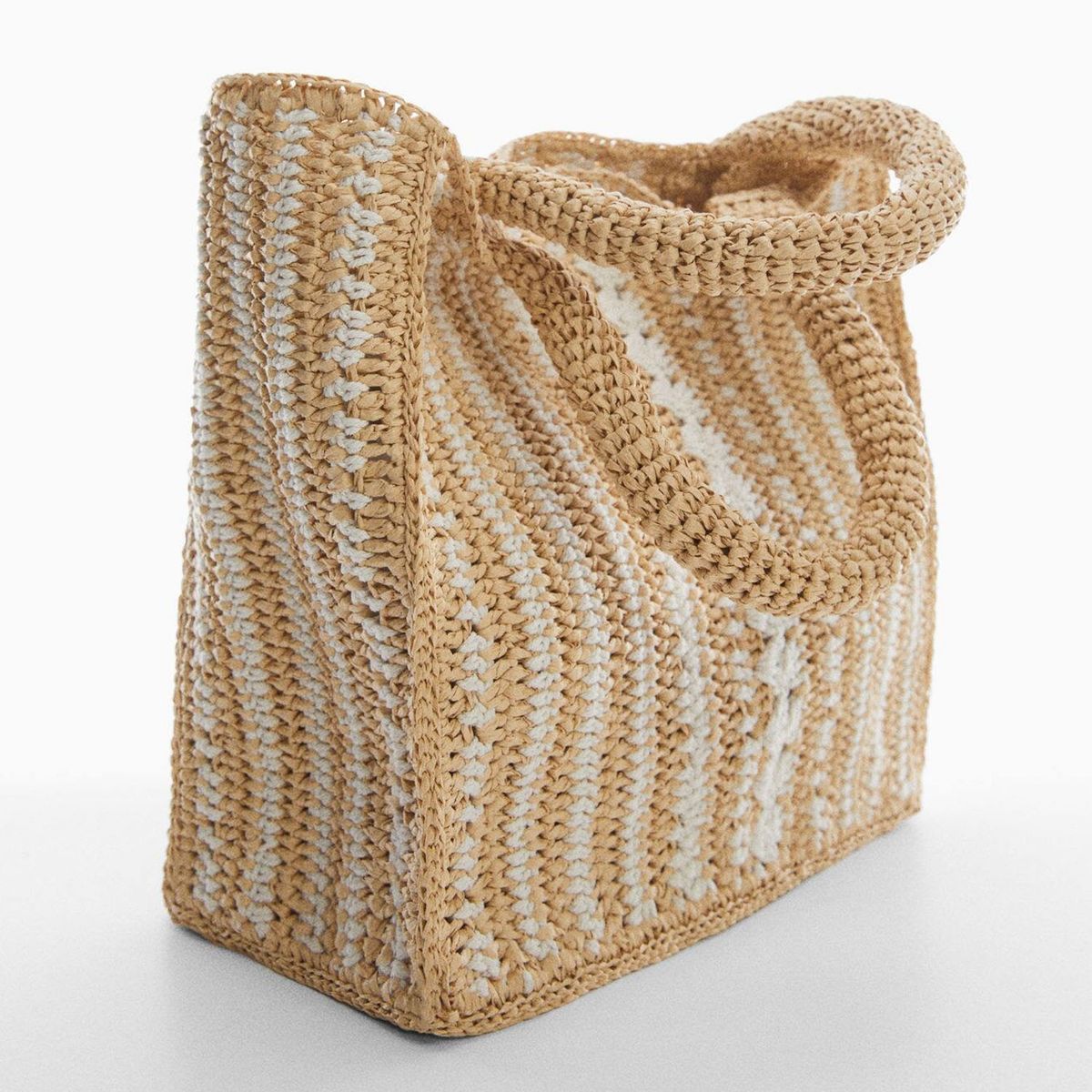 MANGO - Bolso Crochet Colores  Mujer Mango