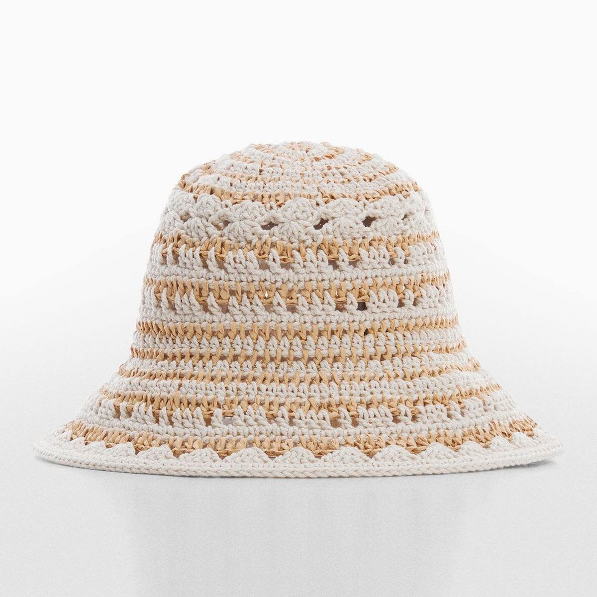 MANGO - Gorro Bucket Crochet Mujer Mango