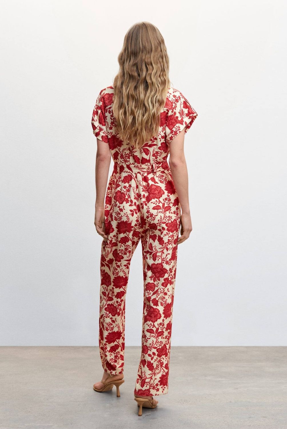 MANGO - Enterito Largo Estampado  Mujer Mango