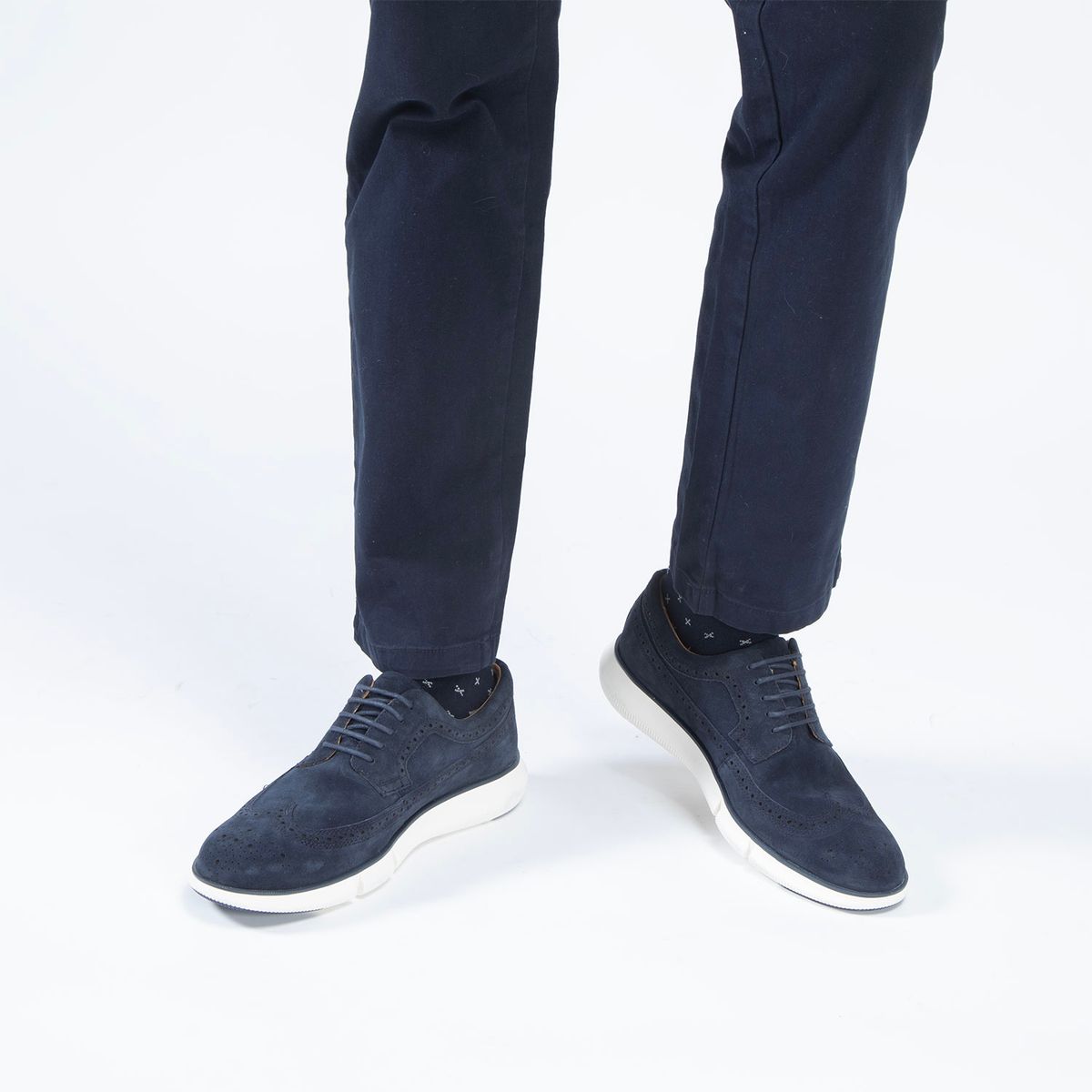 GEOX - Zapato Formal Hombre Azul Geox