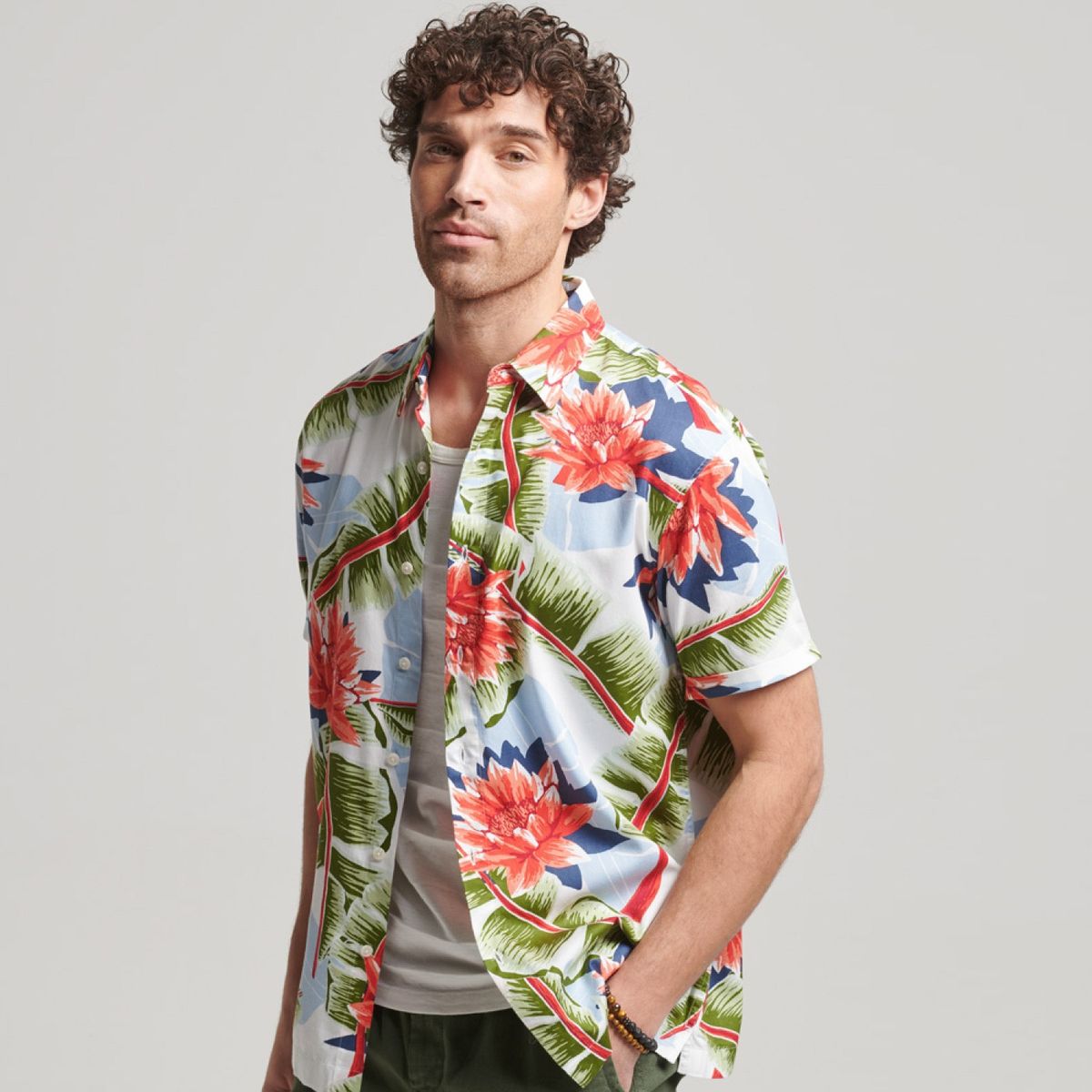 SUPERDRY - Guayabera Manga Corta Hombre Superdry