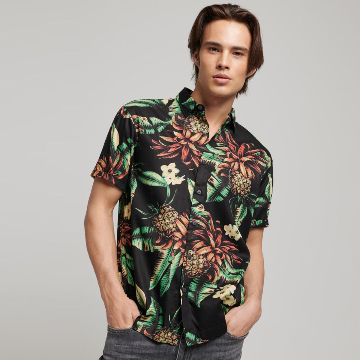 SUPERDRY - Guayabera Manga Corta Hombre Superdry