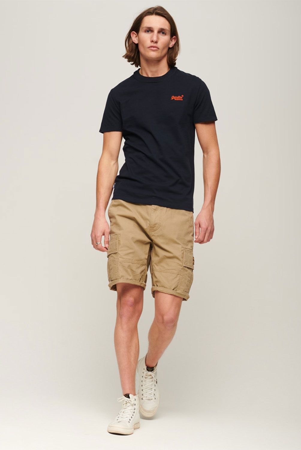 SUPERDRY - Polera Manga Corta Logo Algodón Hombre Superdry