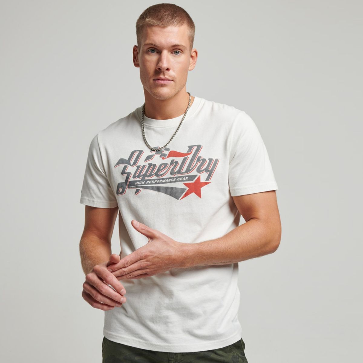 SUPERDRY - Polera Manga Corta Algodón Hombre Superdry