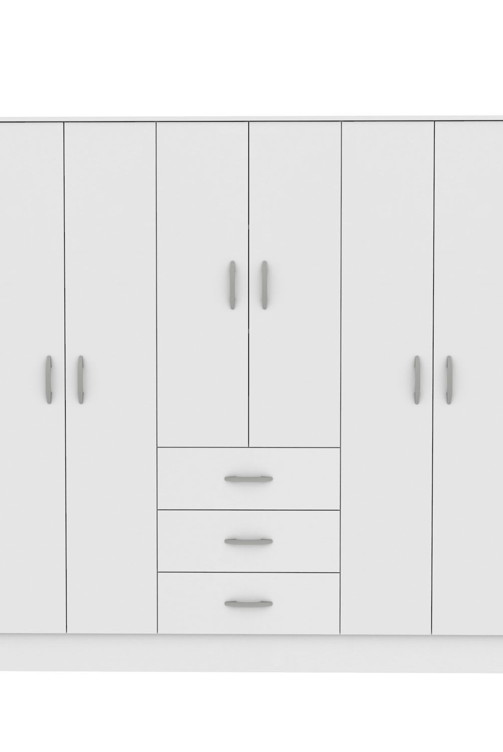 CIC - Clóset Maipo 6 Puertas 3 Cajones 180 cm Cic