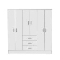 Clóset Maipo 6 Puertas 3 Cajones 180cm