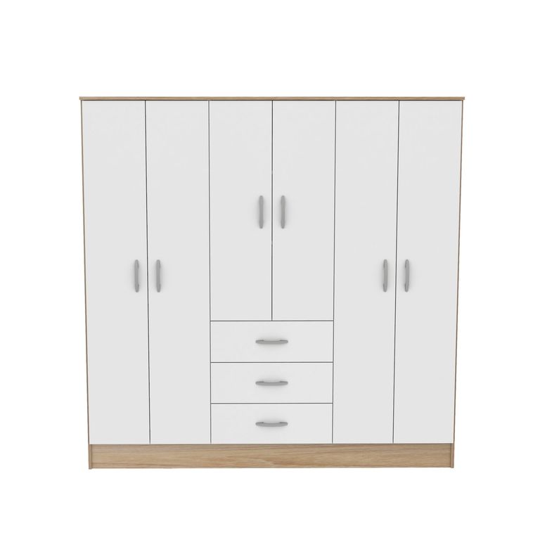 CIC Clóset Maipo 6 Puertas 3 Cajones 180cm