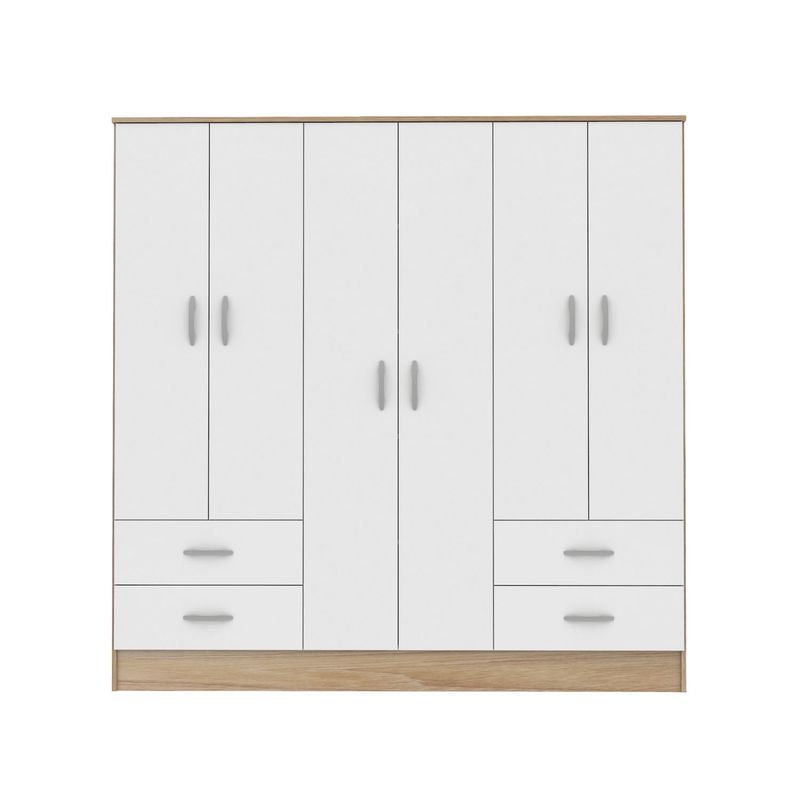 CIC - Clóset Maipo 6 Puertas 4 Cajones 180 Cm Cic