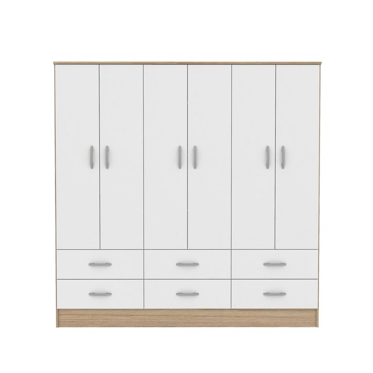 Clóset Maipo 6 Puertas 6 Cajones 180 Cm